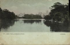 VINTAGE POSTCARD St James Park Foreign Office London
