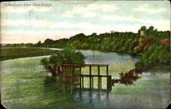 VINTAGE POSTCARD Caversham View From Bridge