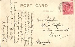 VINTAGE POSTCARD The Thames Between Richmond and Twickenbam