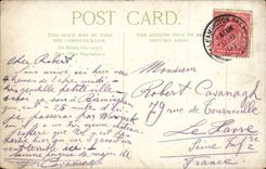 VINTAGE POSTCARD York Leamington Walk