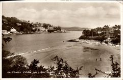 VINTAGE POSTCARD Salcombe From Millet Bay Sands