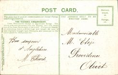 CPA London Thames Embankment Bateau