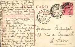 VINTAGE POSTCARD London Thames Embankment