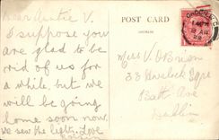 VINTAGE POSTCARD London Charing Cross country race