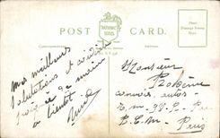 VINTAGE POSTCARD London New Archway Fan in To from Charing Cross country race