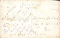 Monumento de la reina Victoria del Buckingham Palace de Londres de la POSTAL de la VENDIMIA