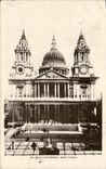 VINTAGE POSTCARD London the Cathedral West Face