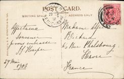 VINTAGE POSTCARD London the Cathedral West Face