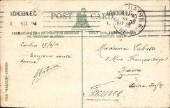 VINTAGE POSTCARD London Houses Off Parlament