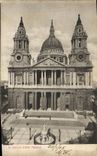 VINTAGE POSTCARD St Pauls West Face