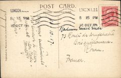 VINTAGE POSTCARD Fan in Guildhall London