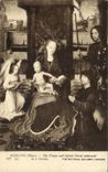 VINTAGE POSTCARD London The Virgin and Infant Christ Memling National Gallery