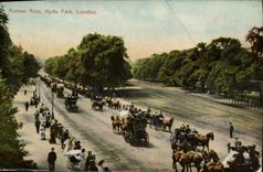 CPA London Rotten Row Hyde Park 