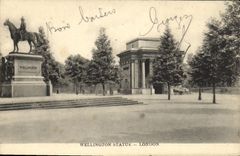 VINTAGE POSTCARD London Wellington Rules