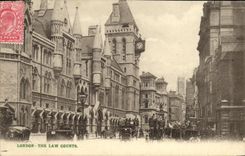 VINTAGE POSTCARD London The Law Courts