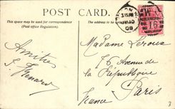 VINTAGE POSTCARD London The Tower Bridge and Tower off London