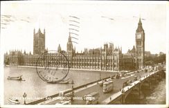 CPA London Waterloo Bridge And Somerset House