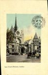 VINTAGE POSTCARD London Law Courts Fan in