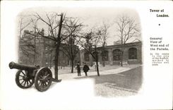 VINTAGE POSTCARD London Tower off London General view off West End off the parade
