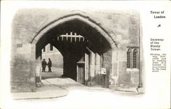 CPA London Tower of London Gateway of the bloody tower