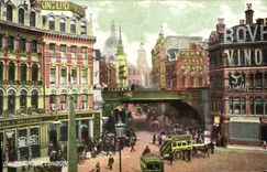 VINTAGE POSTCARD London Ludgate Circus