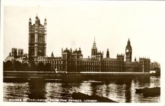 CPA London Clock Tower And Houses of Parliament