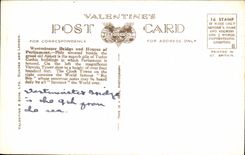 CPA London Clock Tower And Houses of Parliament