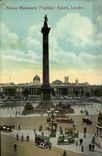 CPA London Nelson Monument Trafalgar Square