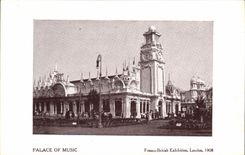 CPA London Palace Of Music Franco British Exhibition 1908