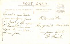 VINTAGE POSTCARD London De luxe hotel Off Music Free British Exhibition 1908