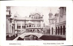 CPA London Congress Hall Franco British Exhibition