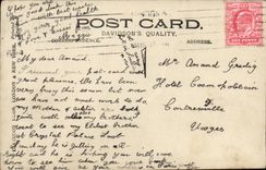 VINTAGE POSTCARD Parliament Public garden Westminster London