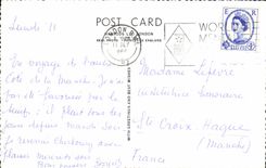 Monumento de Victoria Londres del Buckingham Palace de la POSTAL de la VENDIMIA