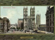 VINTAGE POSTCARD London the Cathedral Westminster Abbey