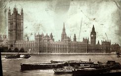 CPA London Houses Of Parliament From River Thames