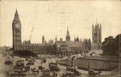 CPA London Clock Tower And Houses of Parliament