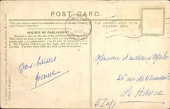 CPA London Clock Tower And Houses of Parliament