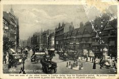 VINTAGE POSTCARD London Old Holborn Houses
