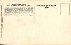 VINTAGE POSTCARD London Westiminster Abbey Tomb off Henry 7th