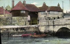 VINTAGE POSTCARD Barbican Sandwich