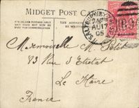 Postal photo familia de Saltburney en comida campestre con el perrito