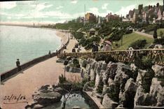 VINTAGE POSTCARD The gardens Dovercourt