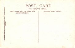 VINTAGE POSTCARD Longwater Hampton Court De luxe hotel Swans