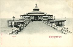 VINTAGE POSTCARD Blankenberghe Pier