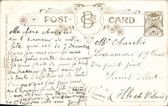 VINTAGE POSTCARD Gift T Forget Mignonette