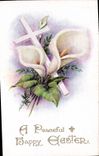 VINTAGE POSTCARD Peaceful Happy Easter Easter