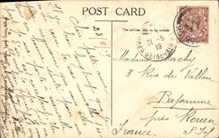 Charcas grises de la cola de la POSTAL de la VENDIMIA