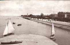 VINTAGE POSTCARD Southport Lake Marine
