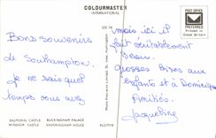 MODERN CARD Royal Residences Balmoral castle Buckingham Windsor