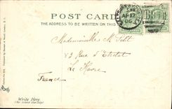 VINTAGE POSTCARD Happy Eastertide